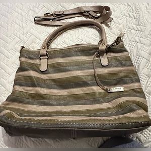 IL DUCA Italian Convertible Tote Purse Multicolor